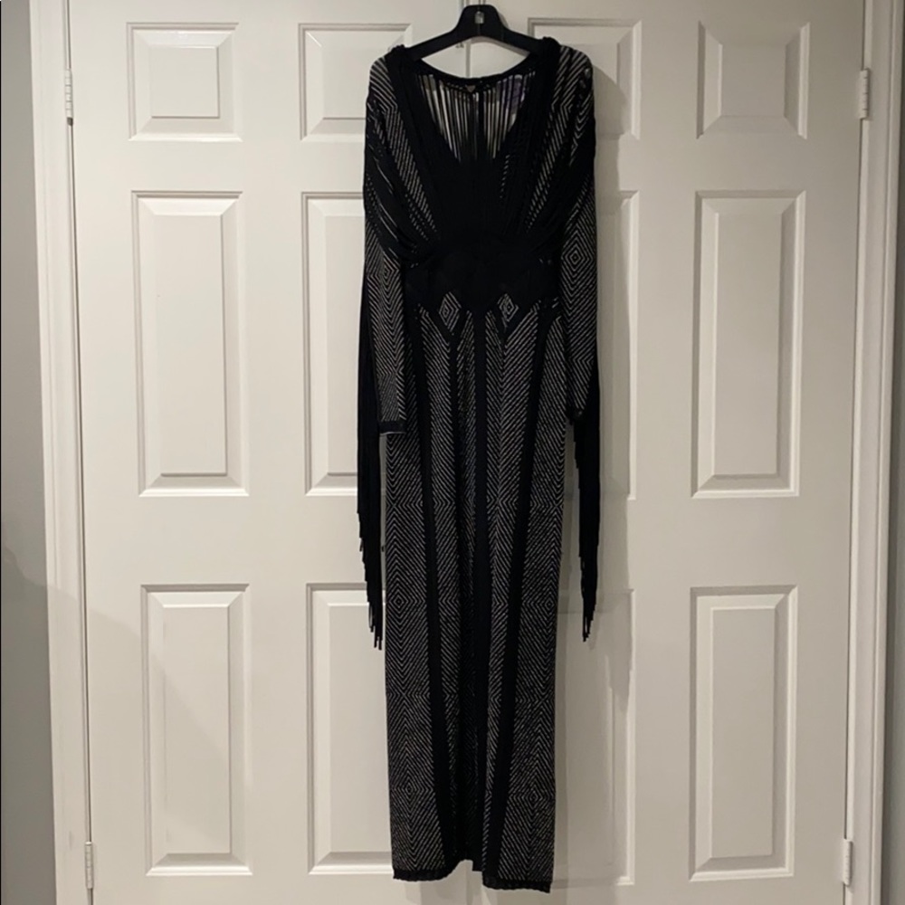 Herve Leger Maxi Fringe Dress - Picture 3 of 8